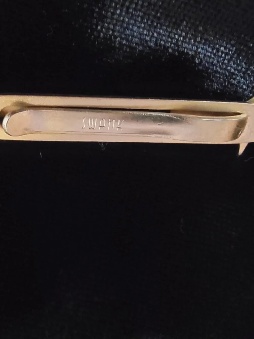 Vintage Swank Signed Tie Clip Bar
